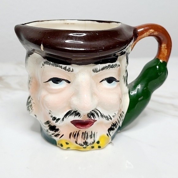 VINTAGE Miniature Character Toby Mug Jug Unmarked - Picture 2 of 12